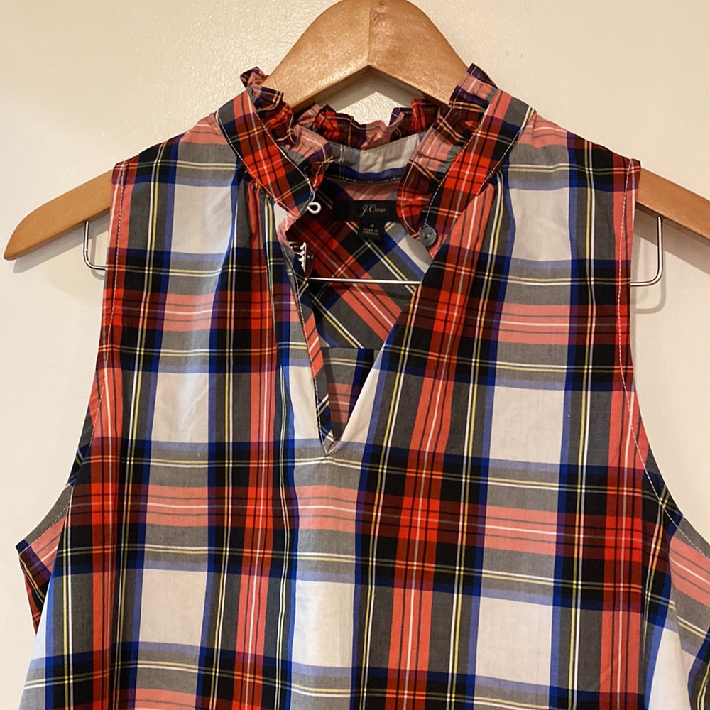 Jcrew Holiday top tartan